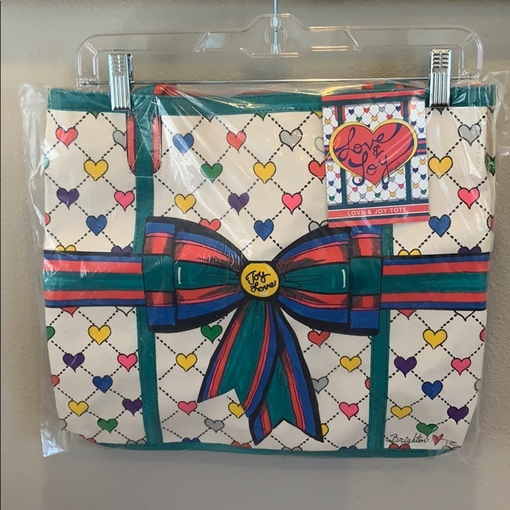Brighton Collectibles Holiday love & joy tote